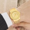 Helloice Reloj de cuarzo para hombre con calendario y esfera esmerilada