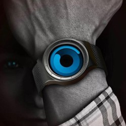 Helloice 40mm Reloj Unisex con Forma de Remolino Creativo