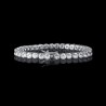 Helloice Brazalete de tenis de 5 mm en oro blanco de 18 quilates