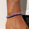 Helloice Pulsera de tenis morada de 4 mm