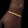 Helloice 6mm Pulsera de Serpiente de Oro