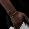 Helloice 3mm Pulsera de Cuerda de Oro