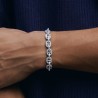 Helloice Brazalete con eslabones G pavimentados de 8 mm