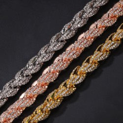 Helloice Cadena de cuerda helada de 9 mm