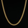 Helloice Cadena cubana de acero inoxidable de 8 mm en oro