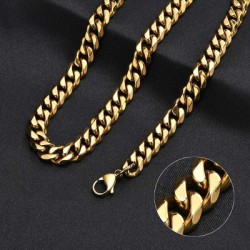 Helloice Cadena cubana con corte de diamante de 3,5 mm/5 mm/7 mm/9 mm