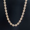 Helloice Collar con eslabones G pavimentados de 8 mm