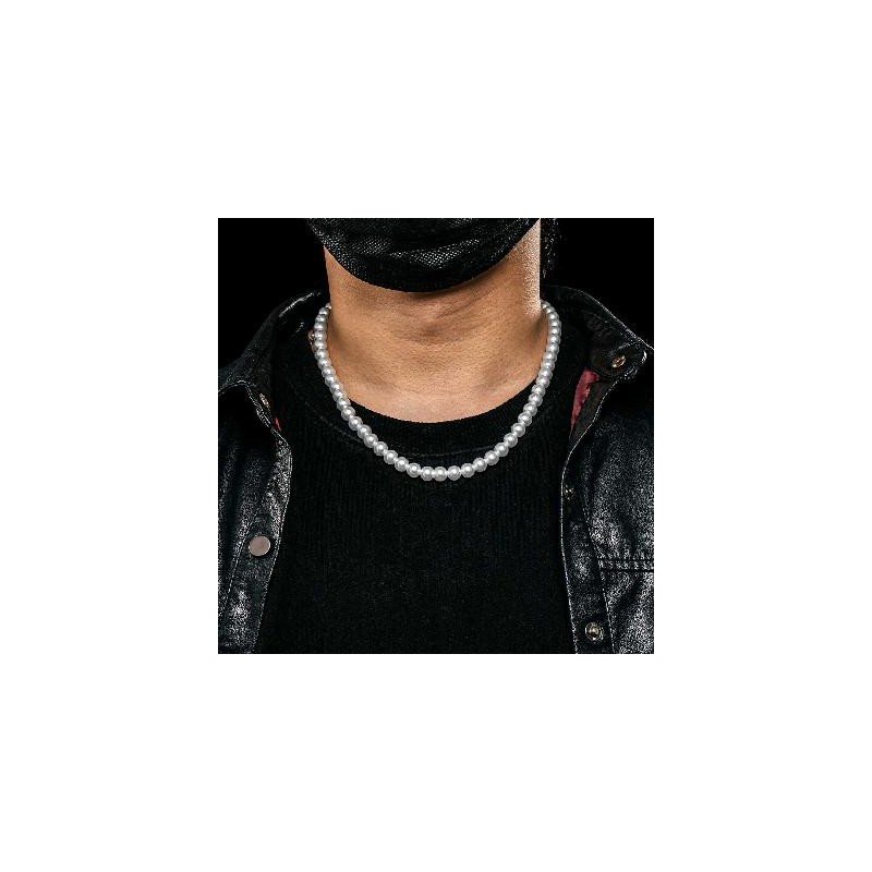 Helloice Collar de Perlas de 6 mm/8 mm/10 mm