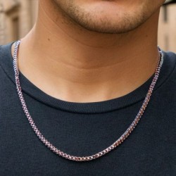 Helloice Cadena Tennis Café de 3 mm en oro blanco