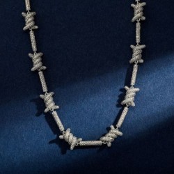 Helloice Collar Espinas Brillantes 11mm