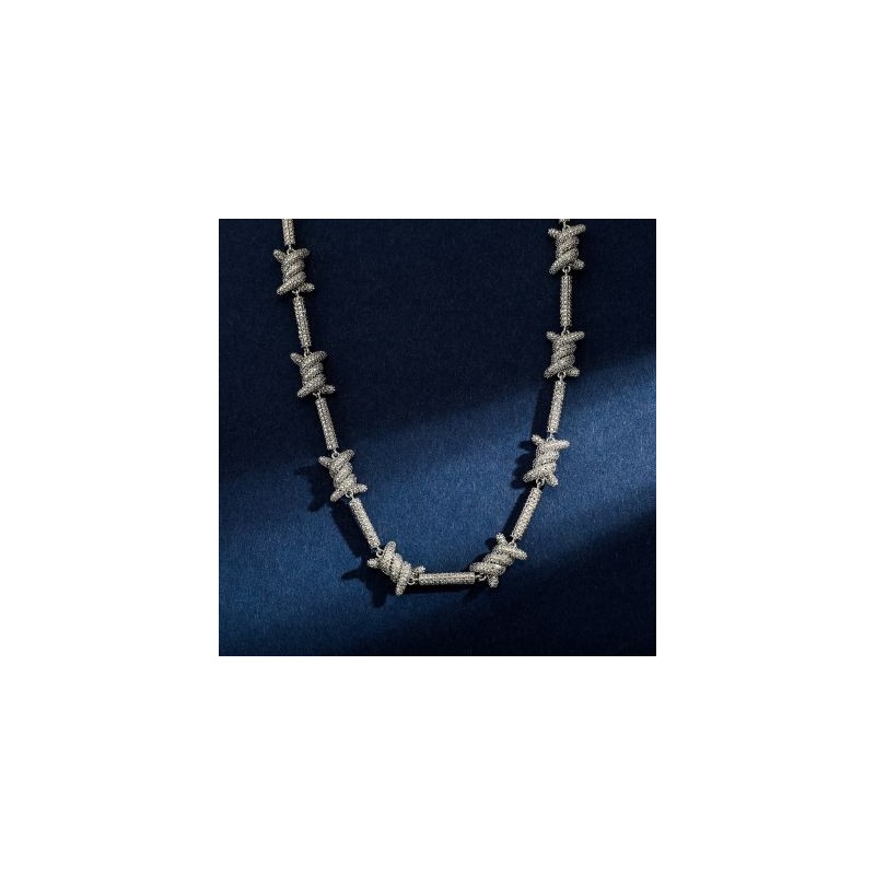Helloice Collar Espinas Brillantes 11mm