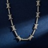 Helloice Collar Espinas Brillantes 11mm