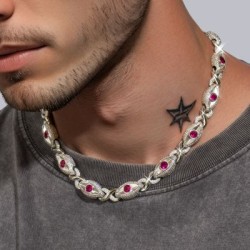 Helloice Collar con ojos helados y signo de infinito
