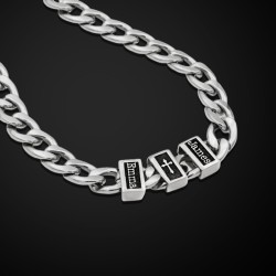 Helloice Cadena cubana de nombres de familia personalizados de 8 mm