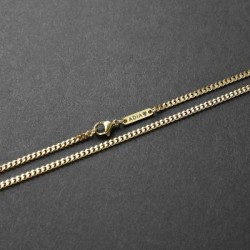 Helloice Collar cubano con nombre personalizado de 3 mm en oro