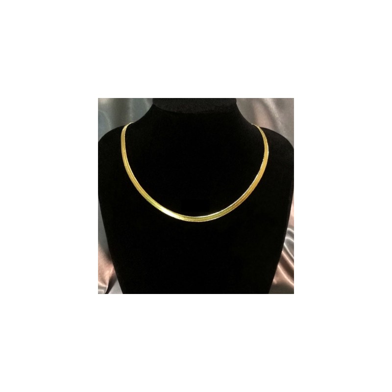 Helloice 3mm/4mm Cadena de Serpiente de Oro