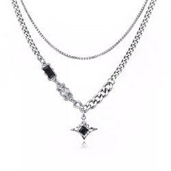 Helloice Collar Estrella Double Titanio
