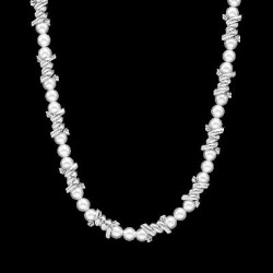 Helloice Collar de perlas de alambre de púas de espinas