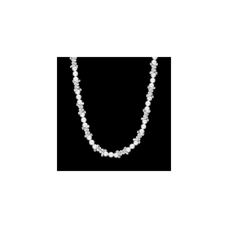 Helloice Collar de perlas de alambre de púas de espinas
