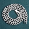 Helloice Cadena de collar de eslabones cubanos Miami helado de 13 mm