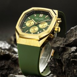 Helloice Reloj Deportivo de Cuarzo con Esfera Octágono Luminoso Multifuncional