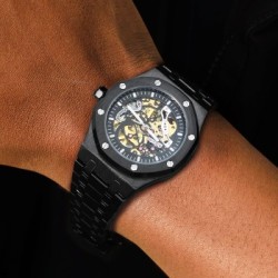 Helloice Reloj automático luminoso esqueleto
