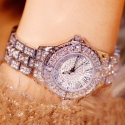 Helloice Reloj para mujer con números romanos helados