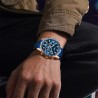 Helloice Reloj de cuarzo para hombre con cronógrafo resistente al agua y fecha