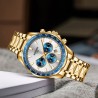 Helloice Reloj de cuarzo para hombre con cronógrafo resistente al agua y fecha