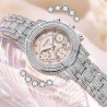 Helloice Reloj de cuarzo para mujer con calendario helado